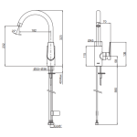 Kohler K-74053K-4-CP TAUT 廚房龍頭